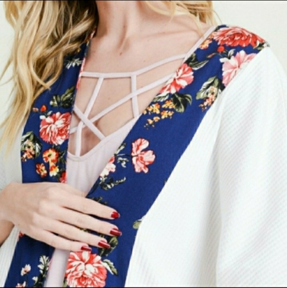 Bohemian Style Waffle Knit Cardigan - Picture 4 of 5